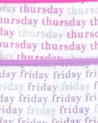 Girls Days Of The Week Glitter Underwear 7-Pack