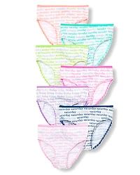 Girls Days Of The Week Glitter Underwear 7-Pack