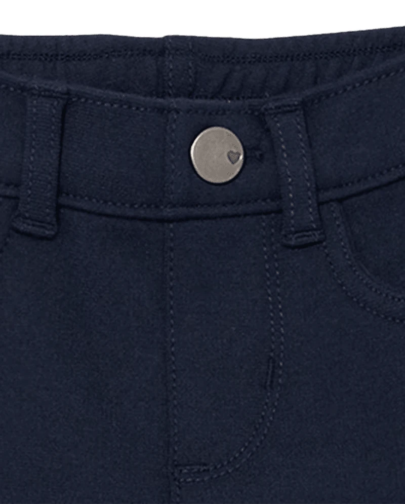 Toddler Girls Uniform Ponte Knit Pull On Jeggings