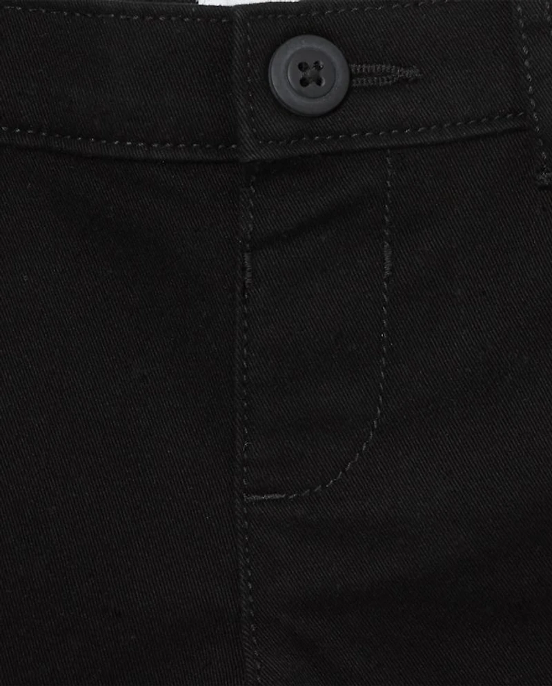 Toddler Girls Uniform Stretch Chino Shorts