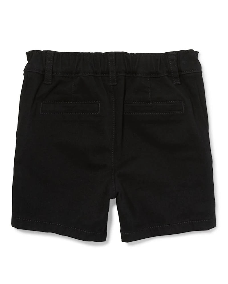 Toddler Girls Uniform Stretch Chino Shorts