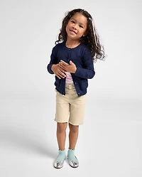 Toddler Girls Uniform Stretch Chino Shorts