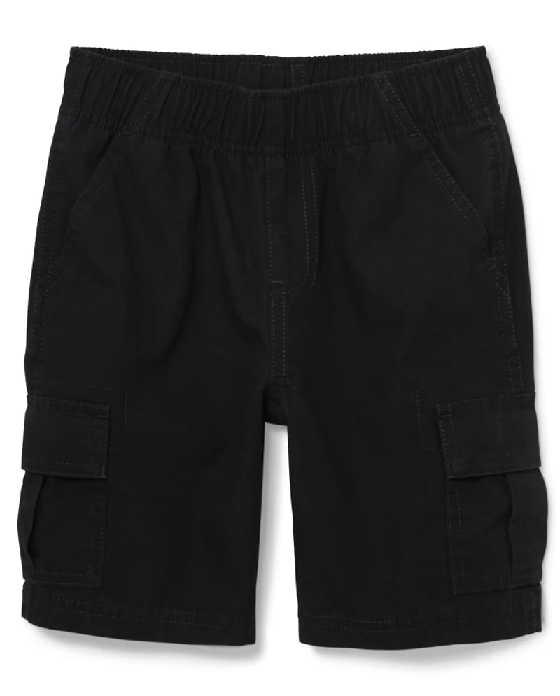Boys Ripstop Pull On Cargo Shorts