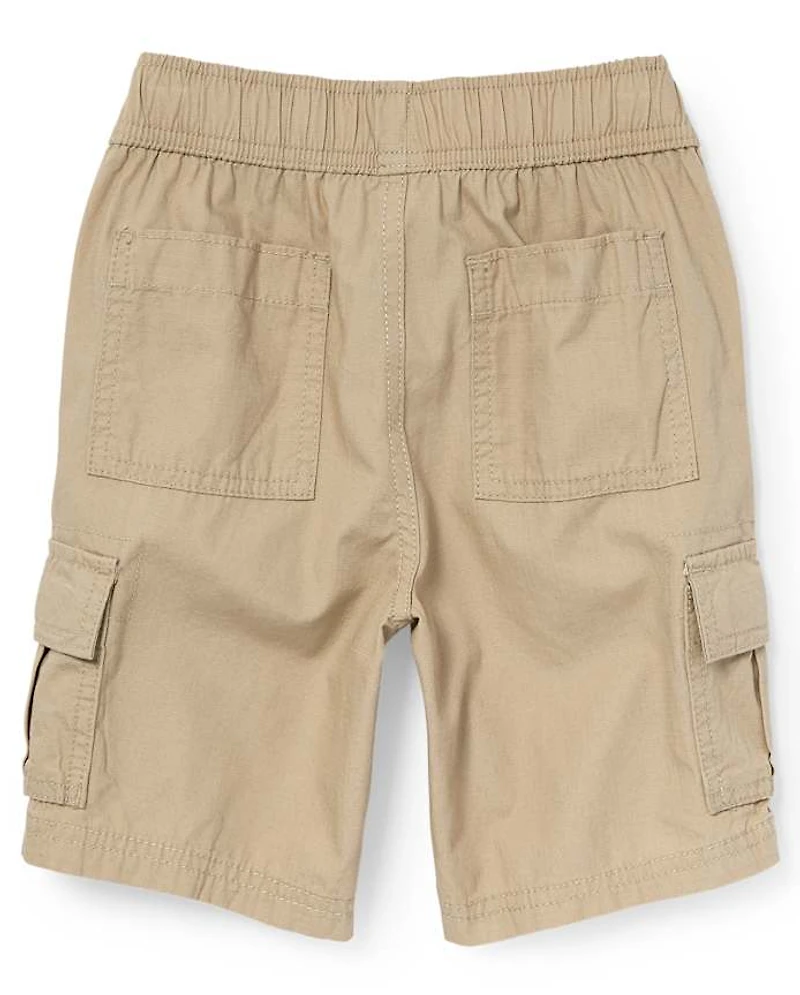 Boys Ripstop Pull On Cargo Shorts