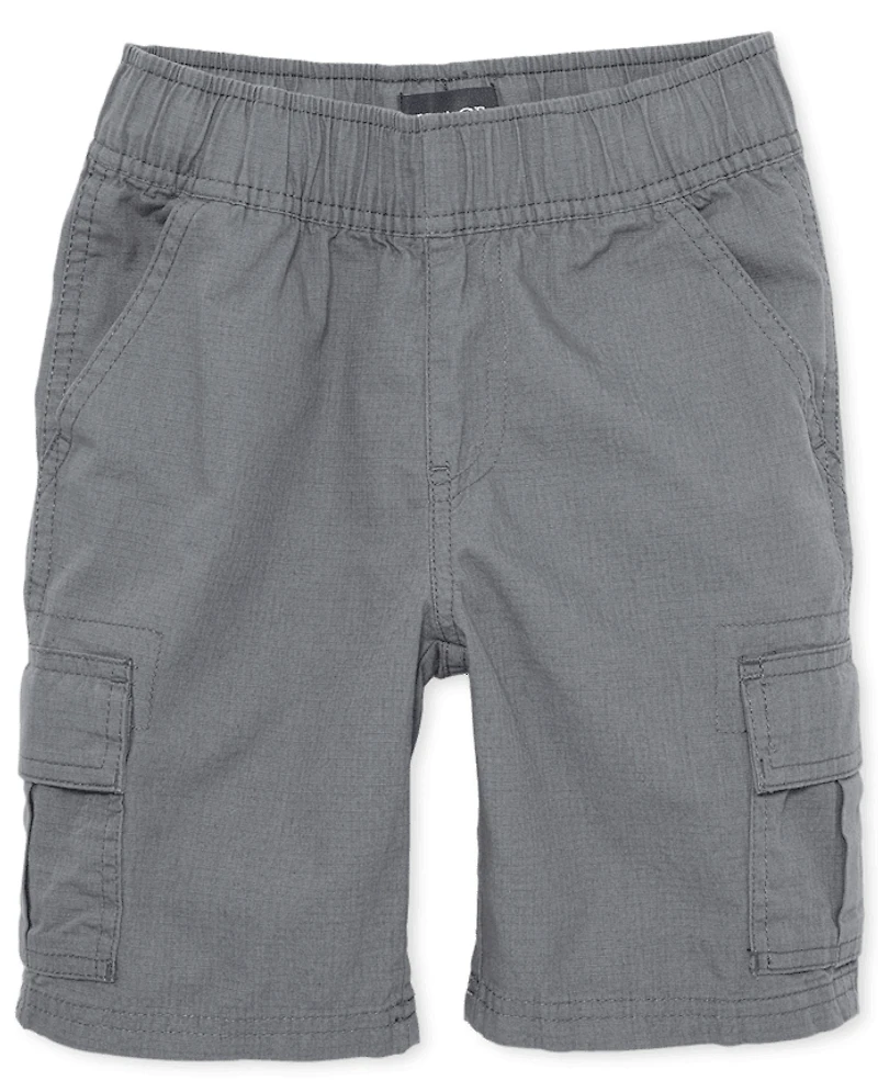 Boys Ripstop Pull On Cargo Shorts - Husky