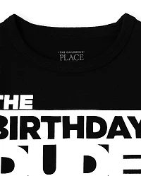 Baby And Toddler Boys Matching Family Birthday Graphic Tee