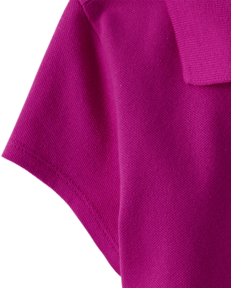 Girls Uniform Soft Stretch Pique Polo