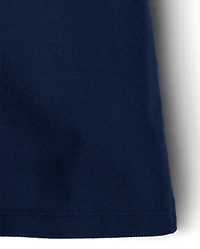 Girls Uniform Soft Stretch Pique Polo