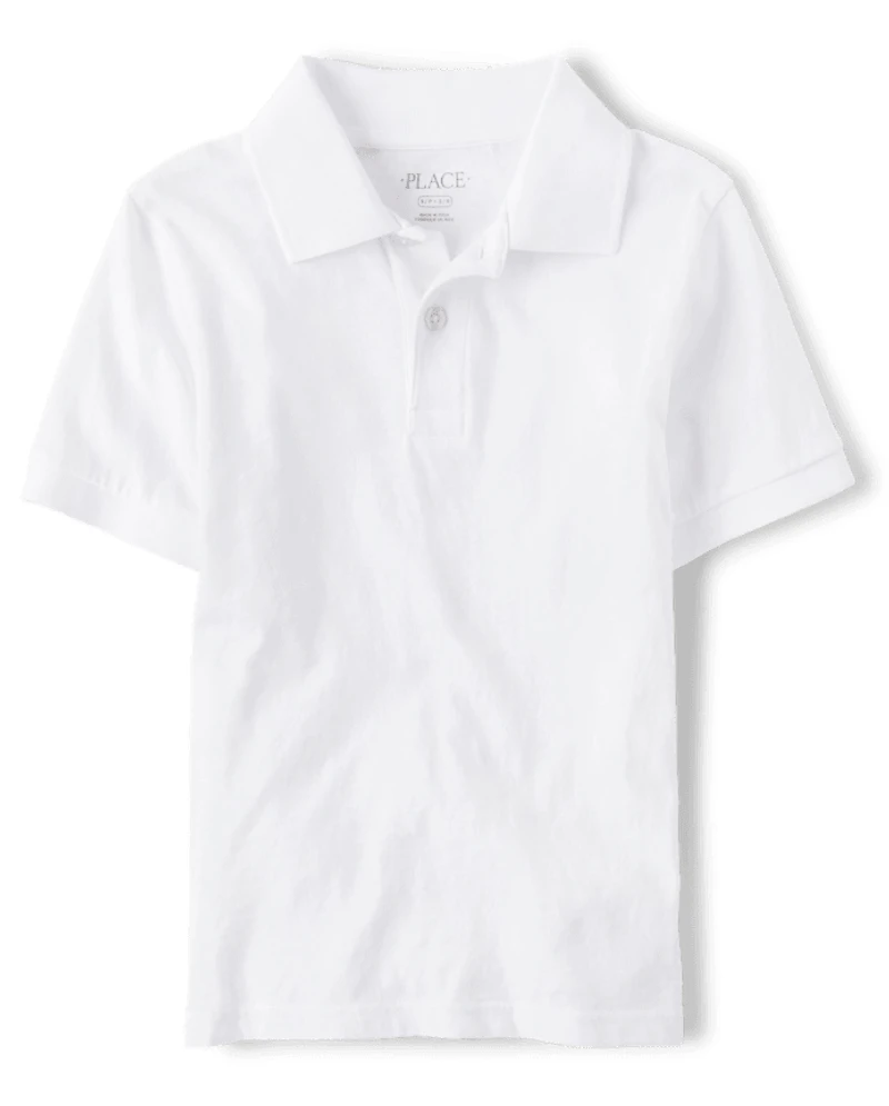 Boys Uniform Soft Jersey Polo