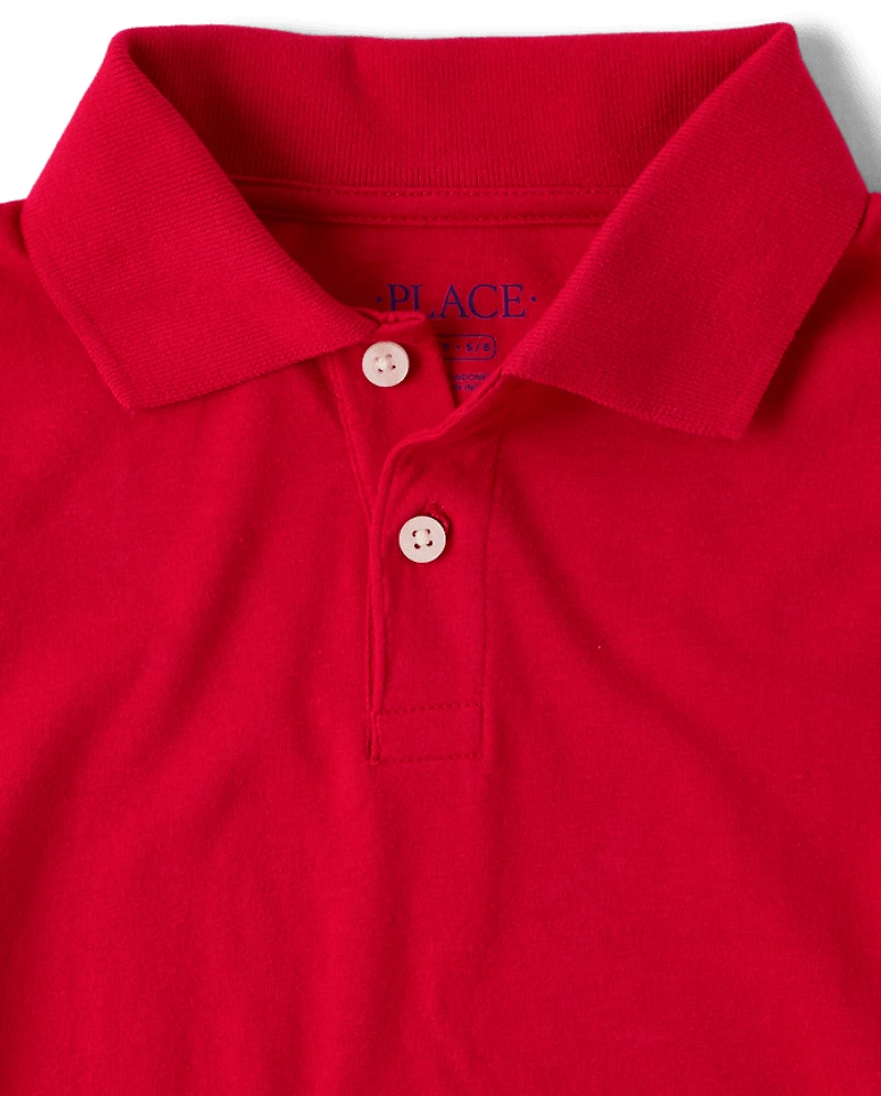 Boys Uniform Soft Jersey Polo