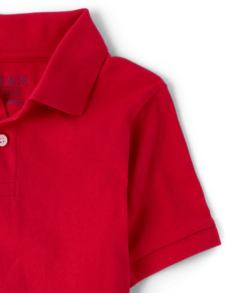 Boys Uniform Soft Jersey Polo