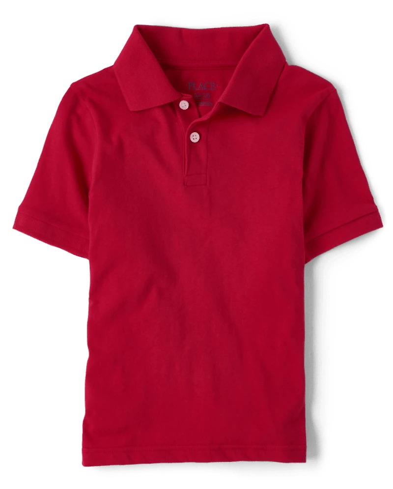 Boys Uniform Soft Jersey Polo