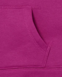 Girls Fleece Zip Up Hoodie