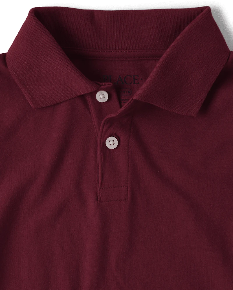 Boys Uniform Soft Jersey Polo