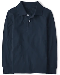 Polo en jersey doux d'uniforme pour garçon