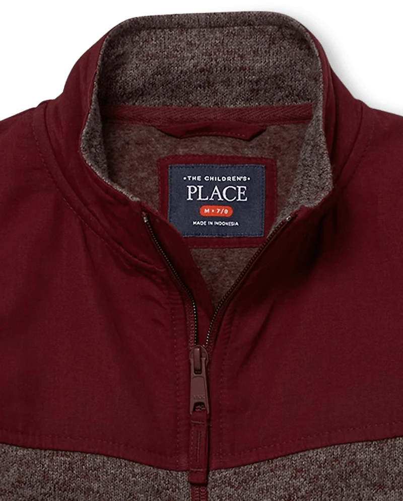 Veste de randonnée en molleton uniforme pour garçon