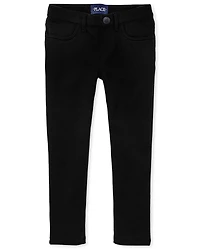 Jeggings en maille ponte à enfiler pour uniformes de filles - Grandes tailles