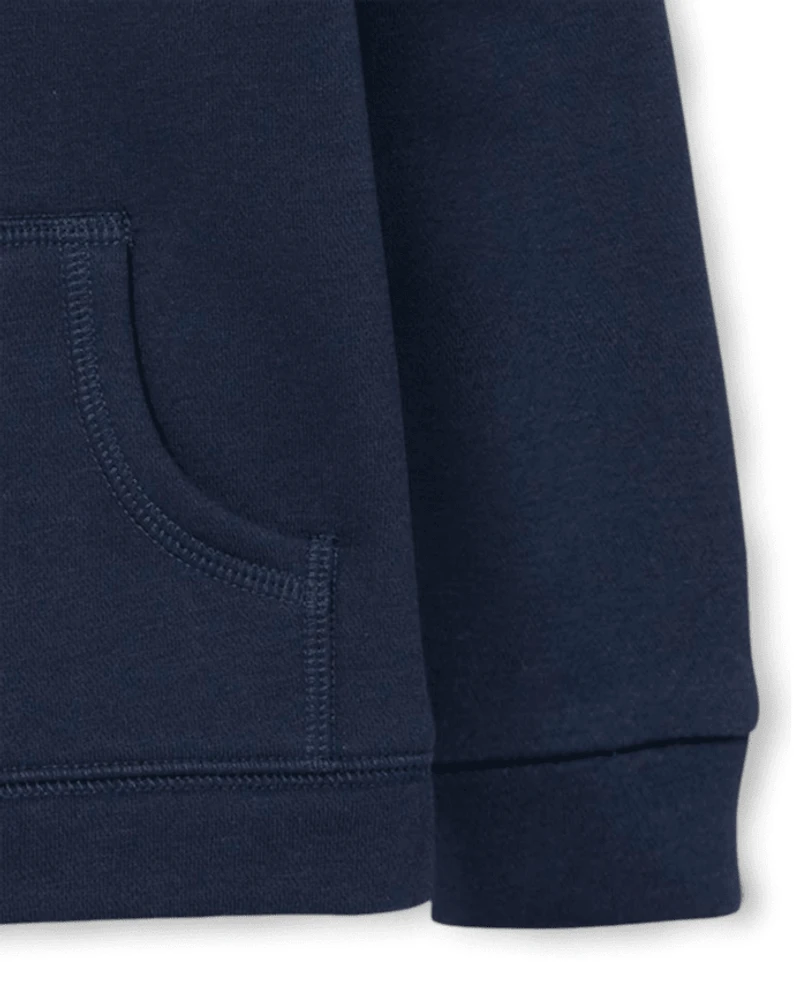 Toddler Girls Fleece Zip Up Hoodie