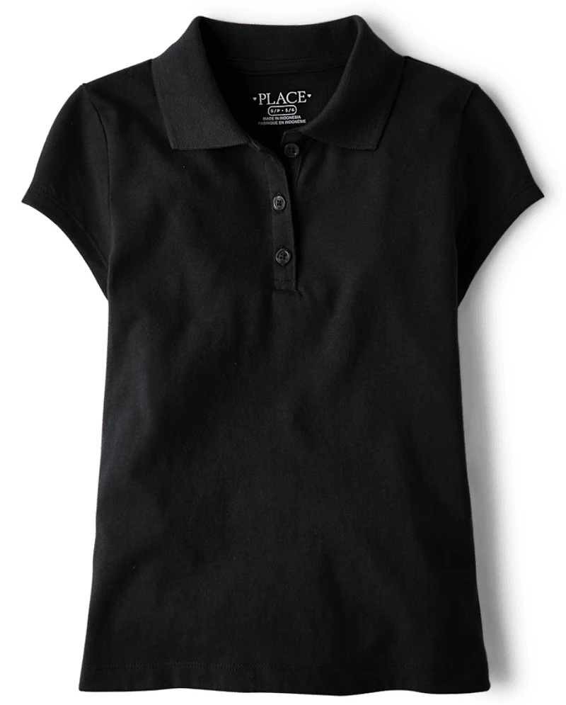 Girls Uniform Soft Jersey Polo