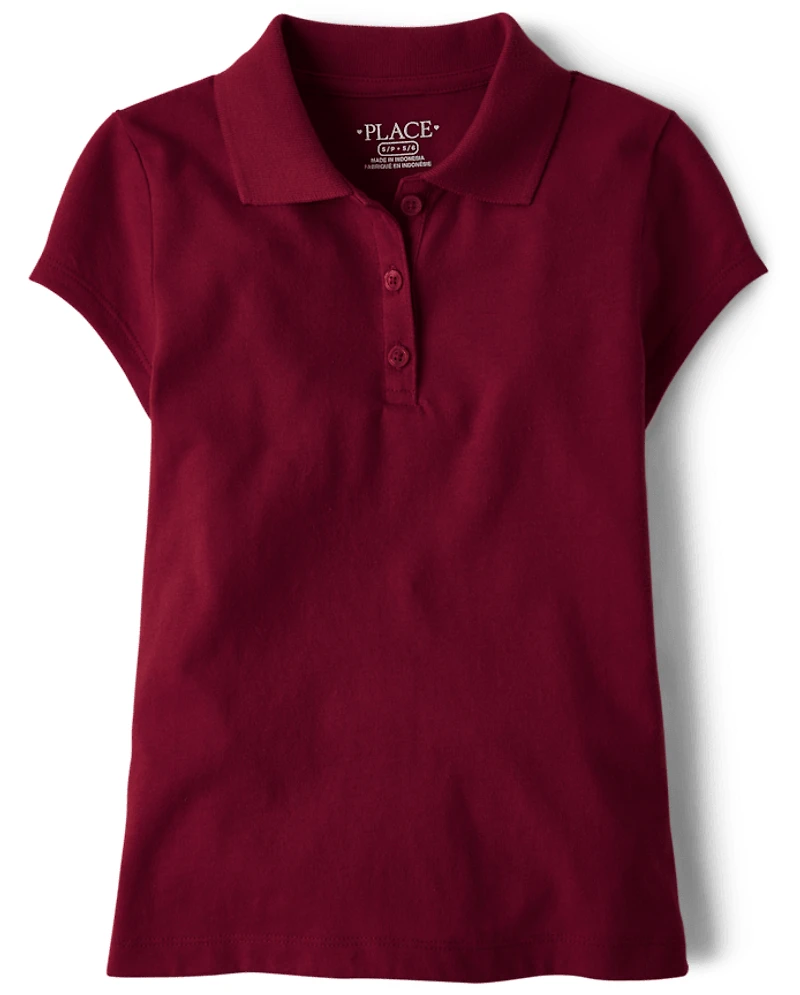 Girls Uniform Soft Jersey Polo