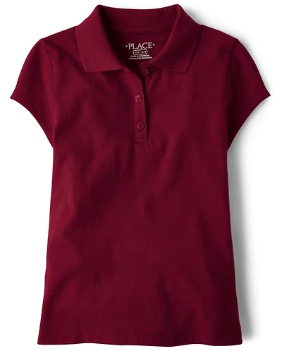 Girls Uniform Soft Jersey Polo