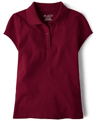 Girls Uniform Soft Jersey Polo
