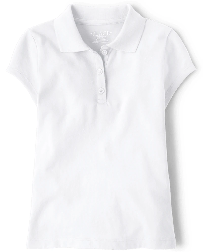 Girls Uniform Soft Jersey Polo