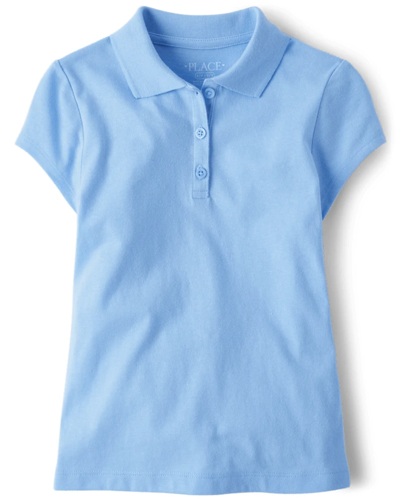 Girls Uniform Soft Jersey Polo
