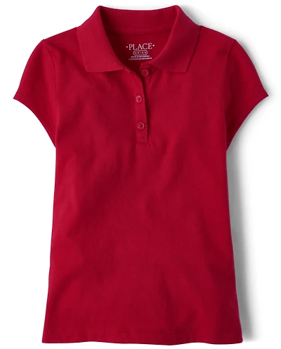 Girls Uniform Soft Jersey Polo