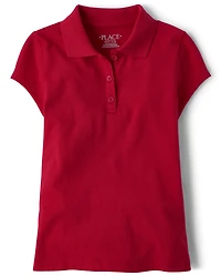 Girls Uniform Soft Jersey Polo