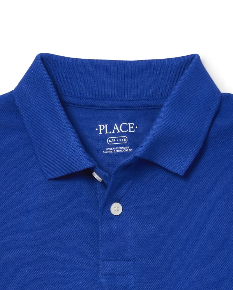 Boys Uniform Pique Polo