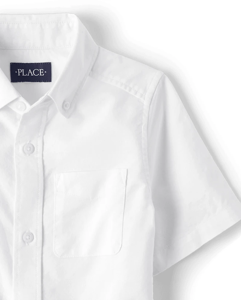 Boys Uniform Oxford Button Down Shirt