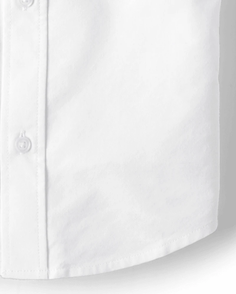 Boys Uniform Oxford Button Down Shirt