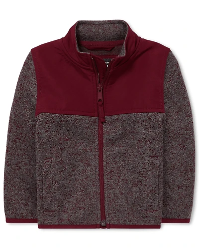 Baby And Toddler Boys Sweater Fleece Trail Jacket