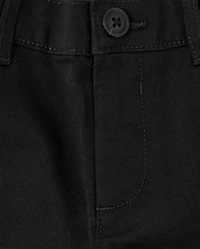 Pantalon chino skinny stretch pour uniforme de bébé et petit garçon