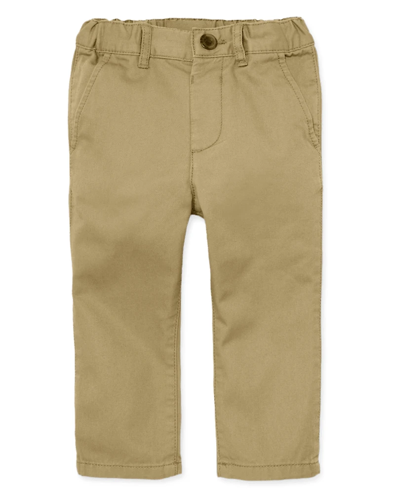 Baby And Toddler Boys Uniform Stretch Skinny Chino Pants