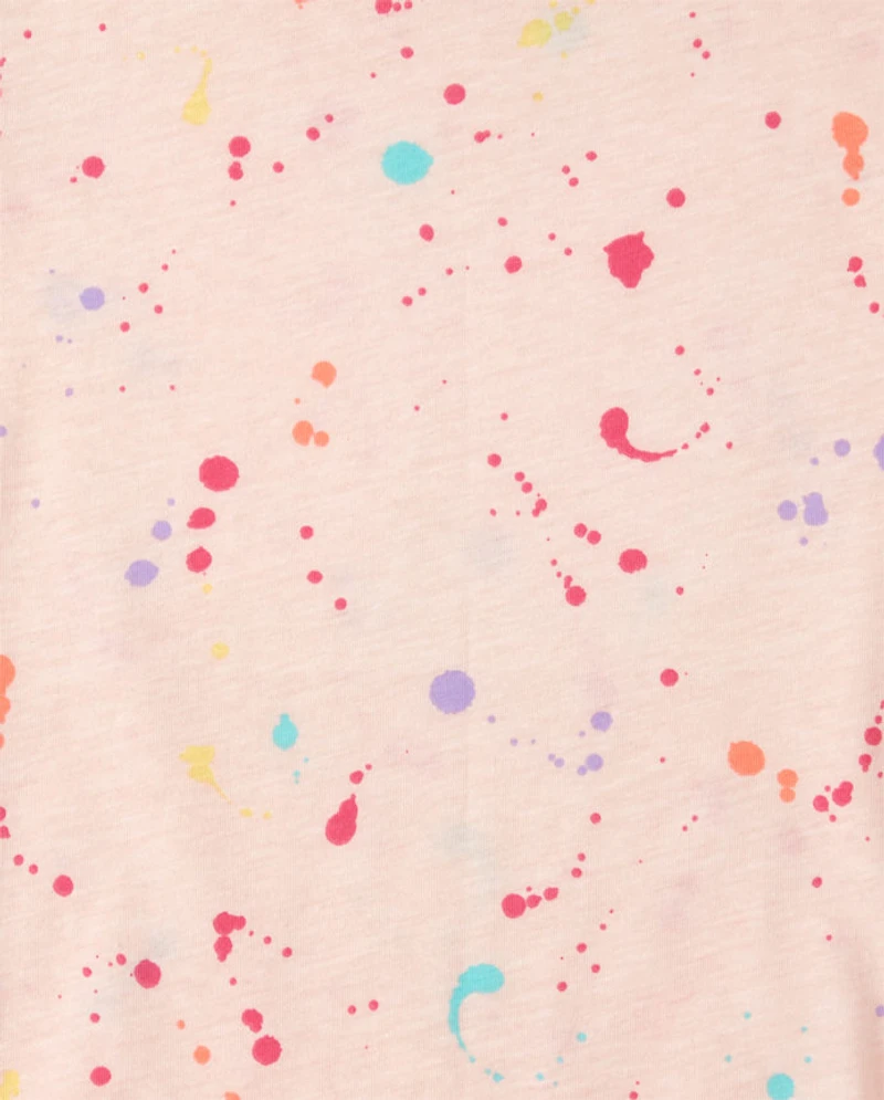 Girls Flip Sequin Splatter Top