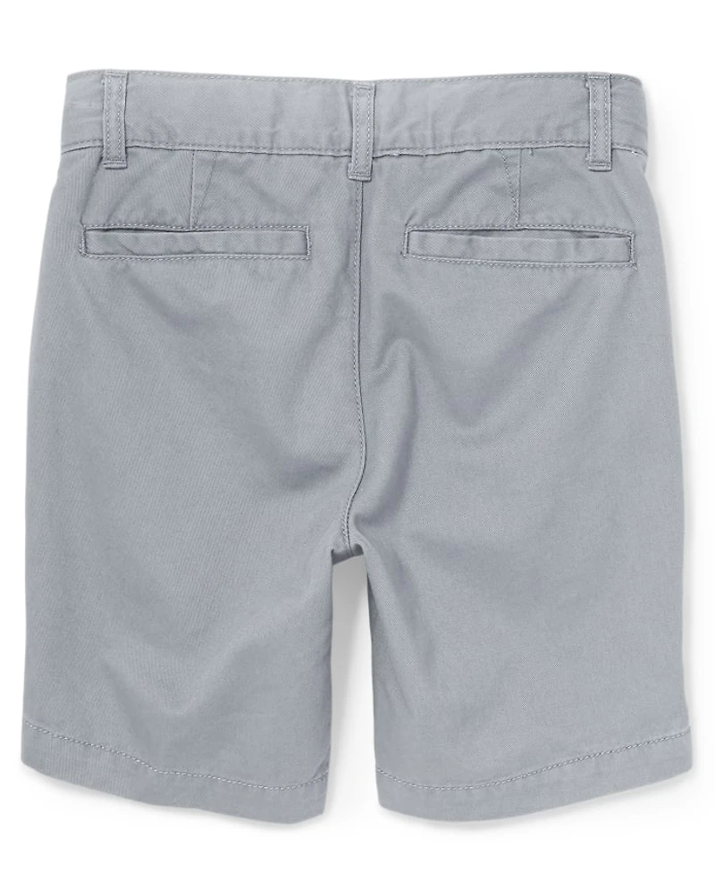 Short chino extensible pour garçon