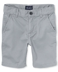 Short chino extensible pour garçon