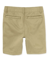 Short chino extensible pour garçon