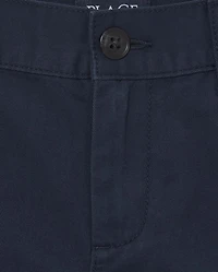 Short chino extensible pour garçon