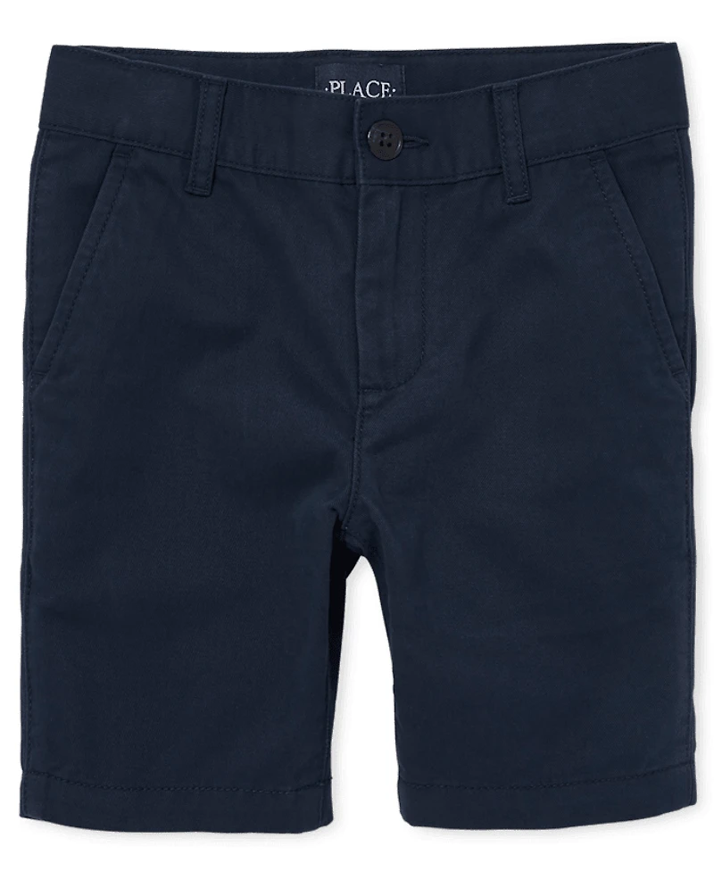 Short chino extensible pour garçon