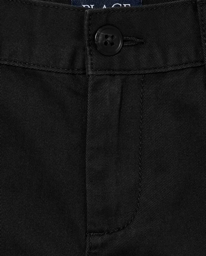 Short chino extensible pour garçon