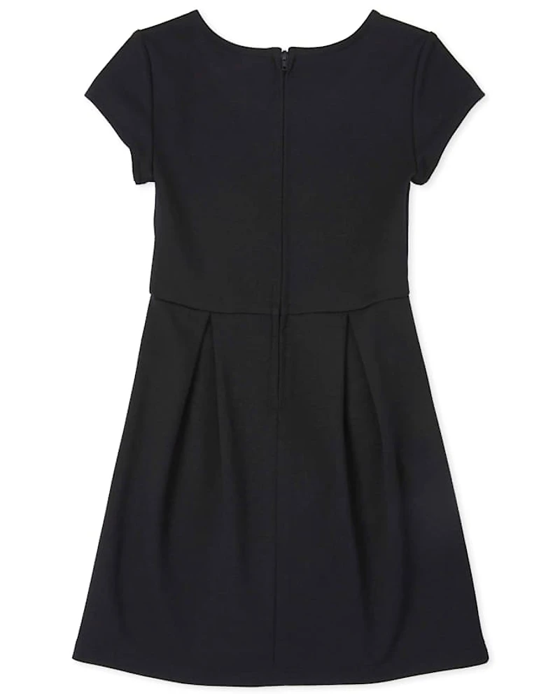 Girls Ponte Knit Everyday Dress