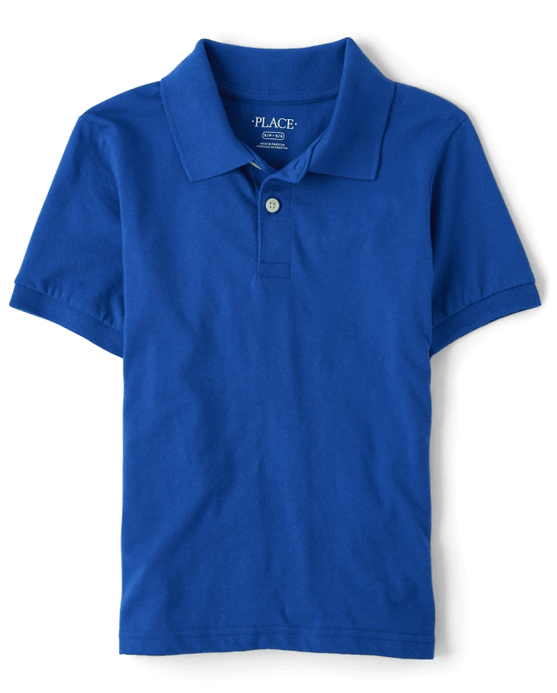 Boys Uniform Soft Jersey Polo