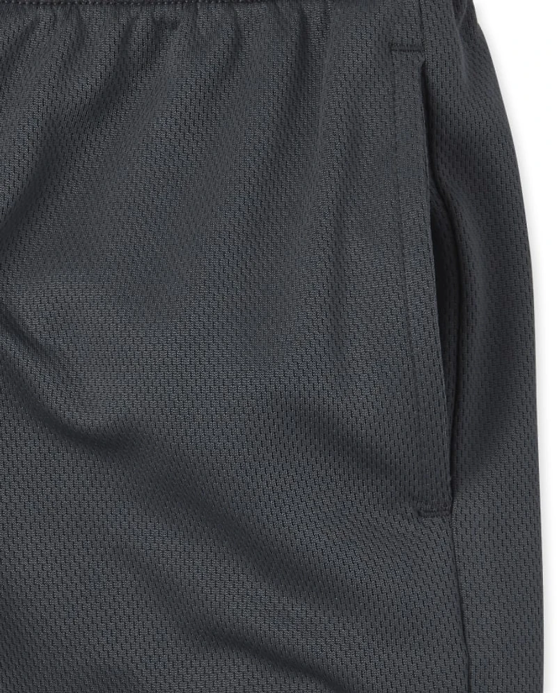 Boys Quick Dry Mesh Basketball Shorts 2-Pack