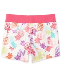 Girls Print Pull On Shorts