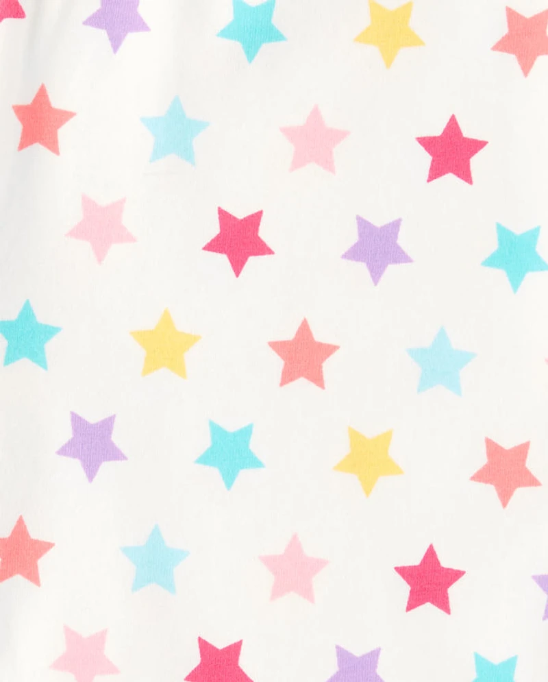 Girls Rainbow Star Capri Leggings 3-Pack
