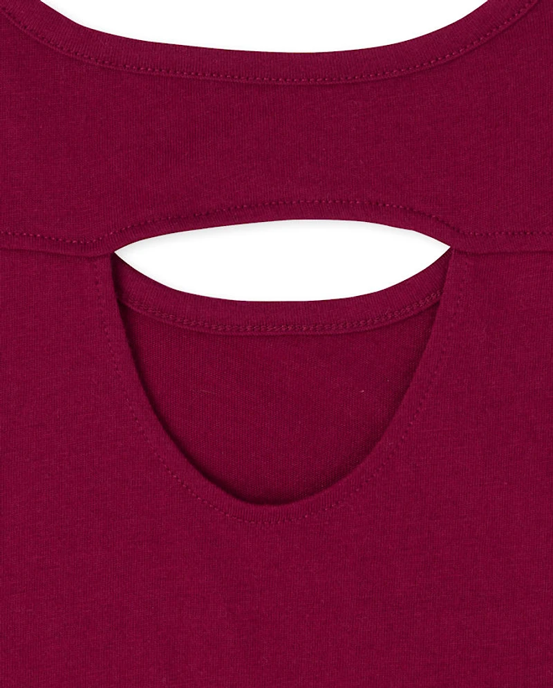 Girls Mix And Match Glitter Cut Out Tank Top