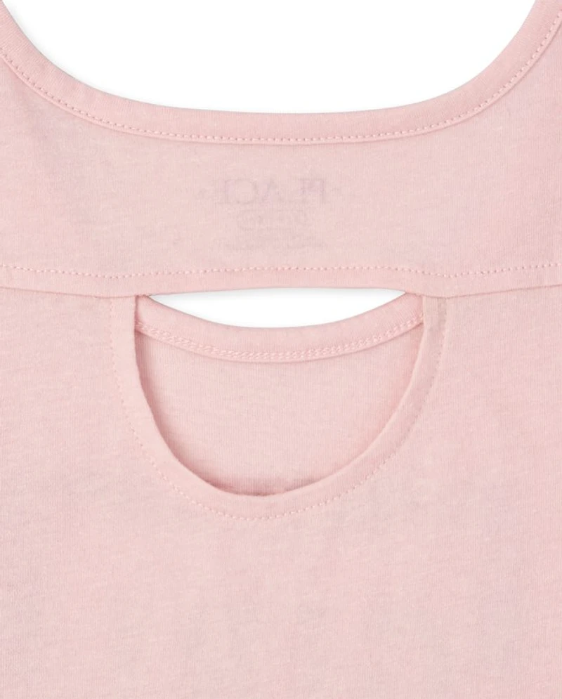 Girls Mix And Match Glitter Cut Out Tank Top